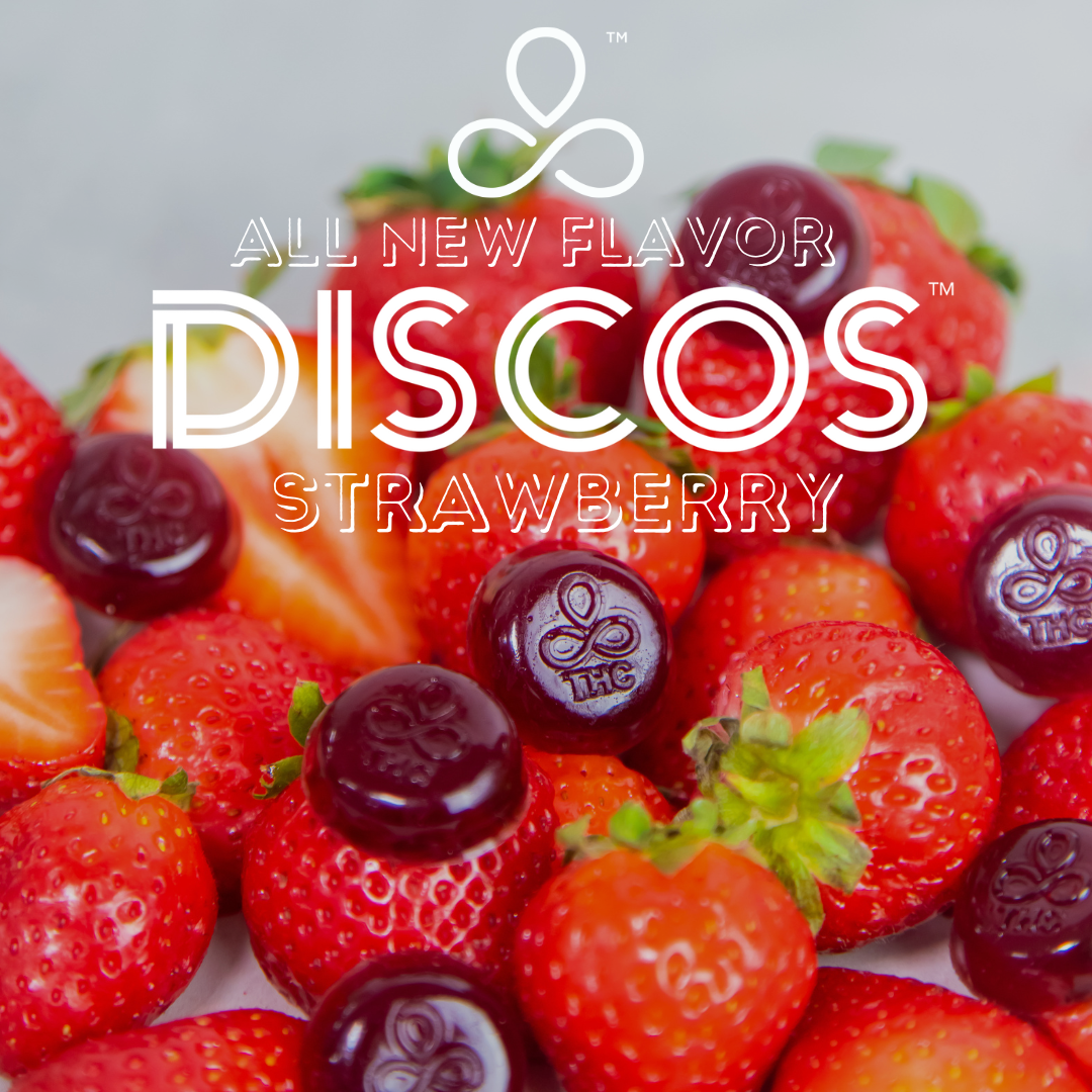 Photograph of product: Evermore | Strawberry Discos | 10mg (10pk)