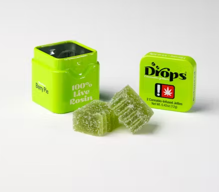 Photograph of product: Drops | Lime Rosin Jellies   100 Mg   2 Pack