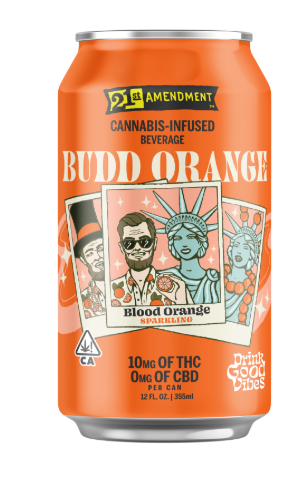 Photograph of product: 21st Amendment - 10mg 12oz Drink - Budd Orange