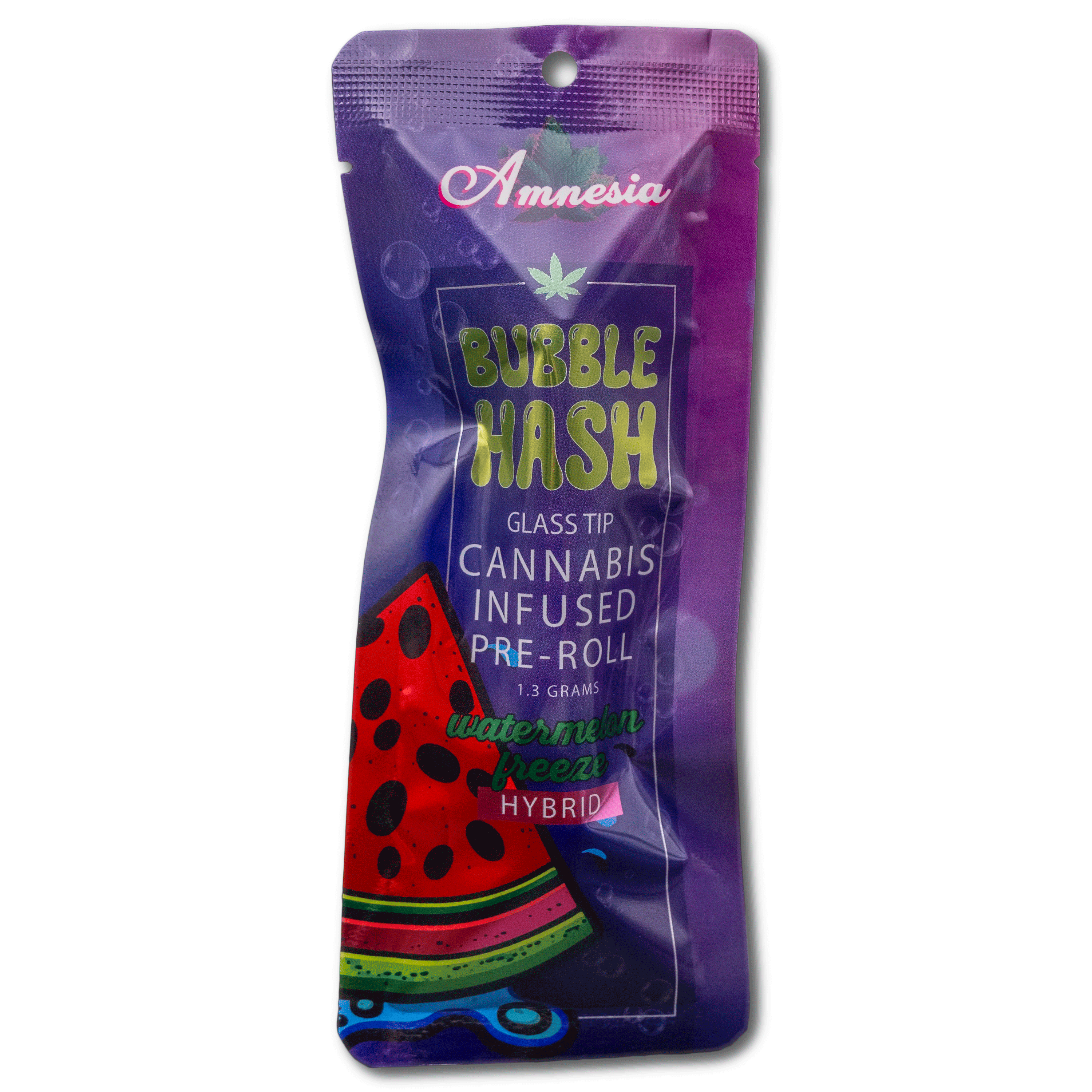 Photograph of product: Watermelon Freeze | 1.3G Glass Tip Bubble au chocolat Preroll