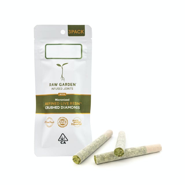 Photograph of product: Gaviota Haze Refined Live Resin Crushed Diamond-Infused Preroll 3-Pack 1.75G - 