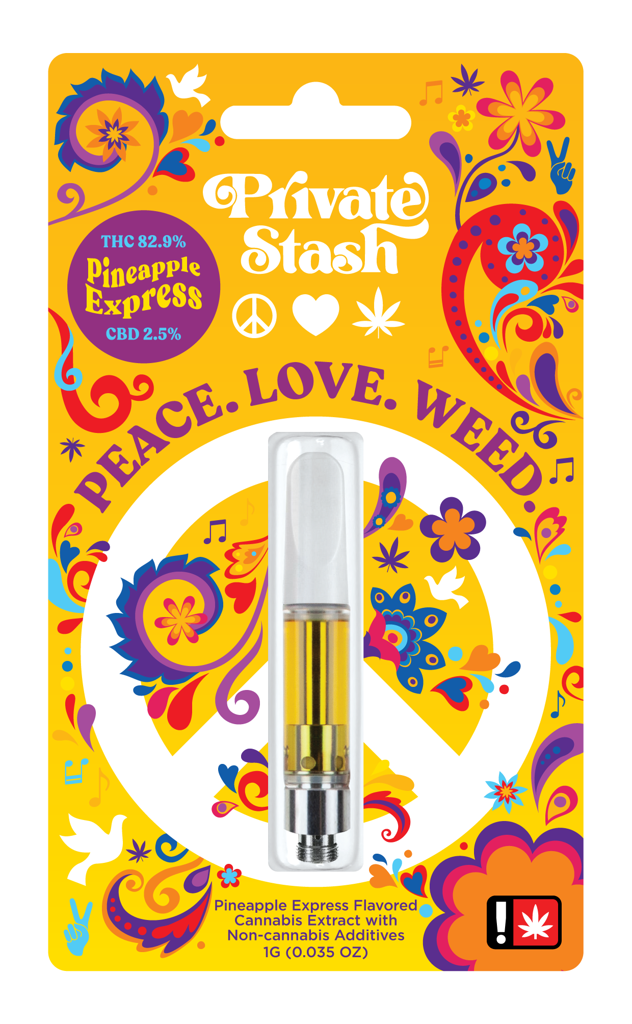 Photograph of product: Private Stash Legacy Line - PINEAPPLE EXPRESS - Cartridge - - H