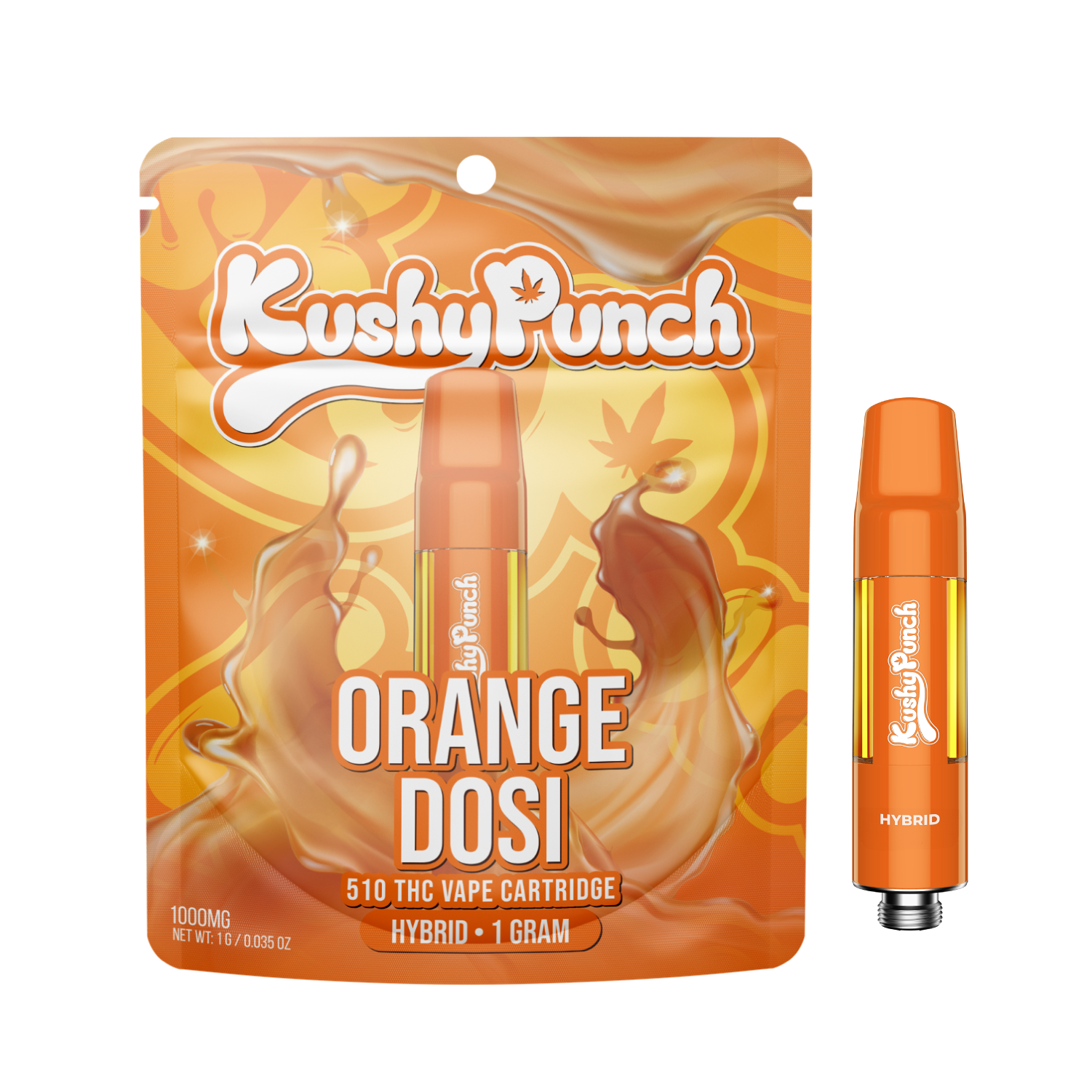 Photograph of product: Kushy Punch Orange Dosi Cartridge Rec