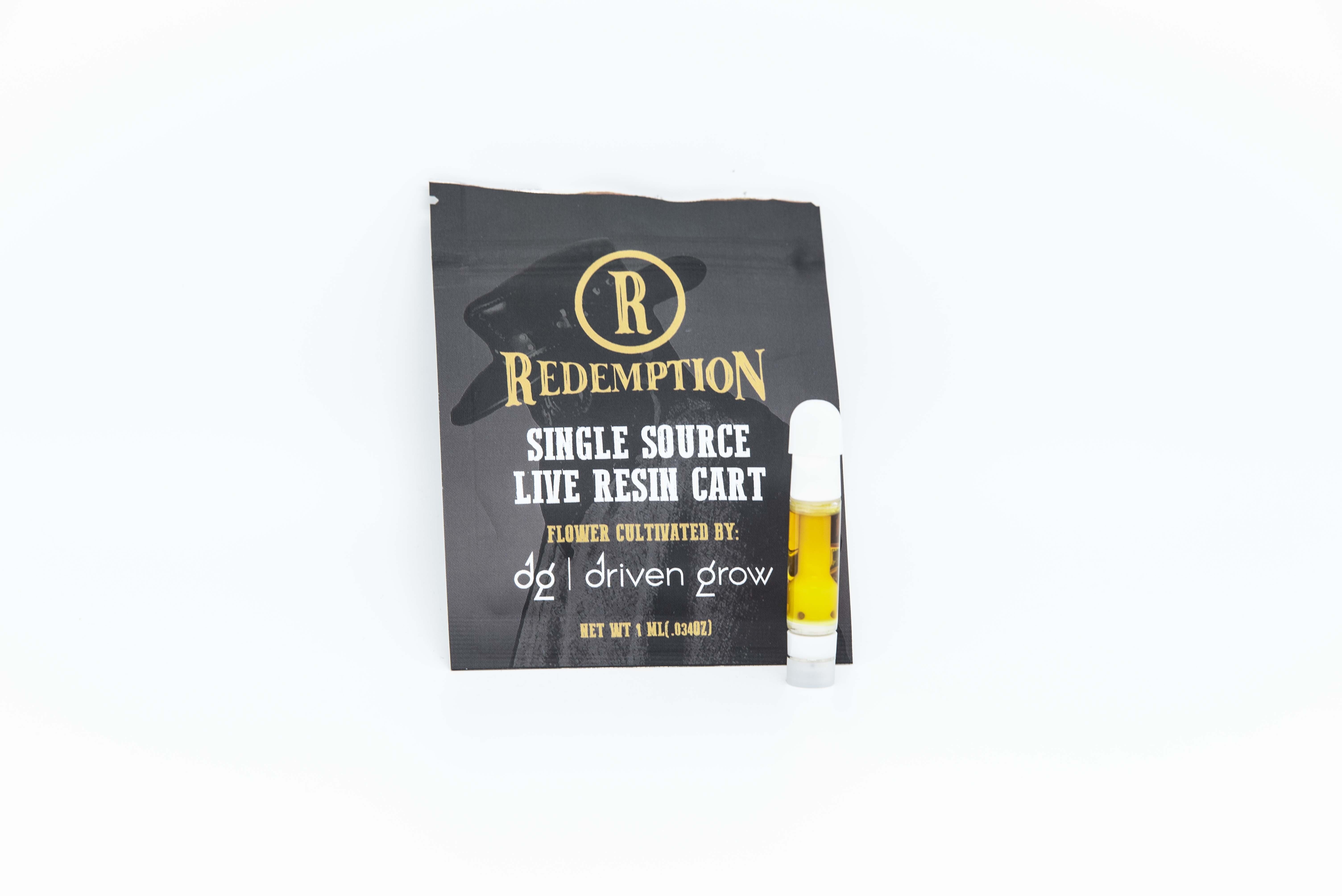 Photograph of product: REC | Redemption | Live Resin .5G Vape Cart | Willies Escape