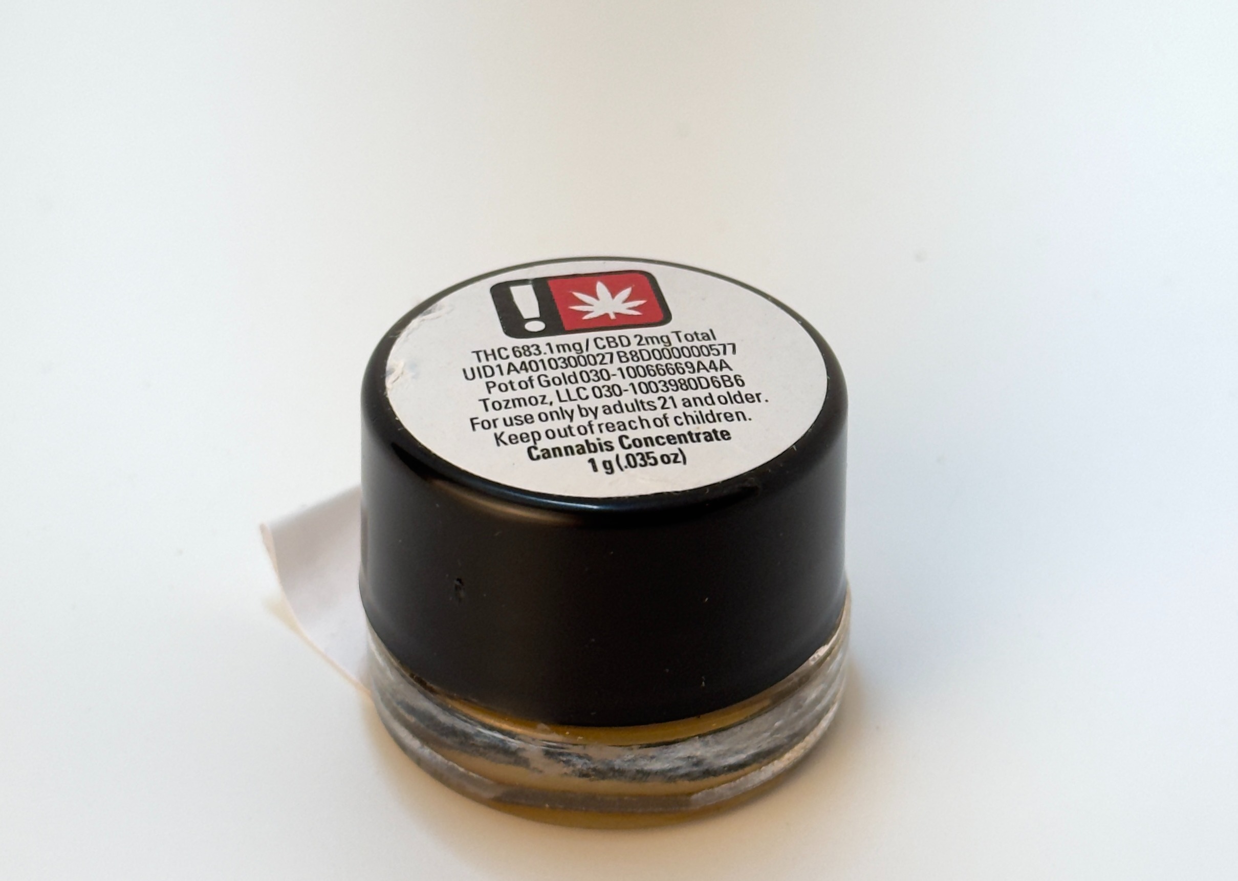 Photograph of product: Pot of Gold - Mac and Cheese Batter Rosin