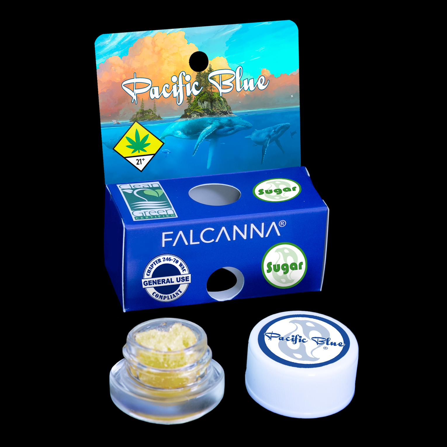 Photograph of product: Pacific Blue Cold Cured Sugar Wax | 1g (DOH)