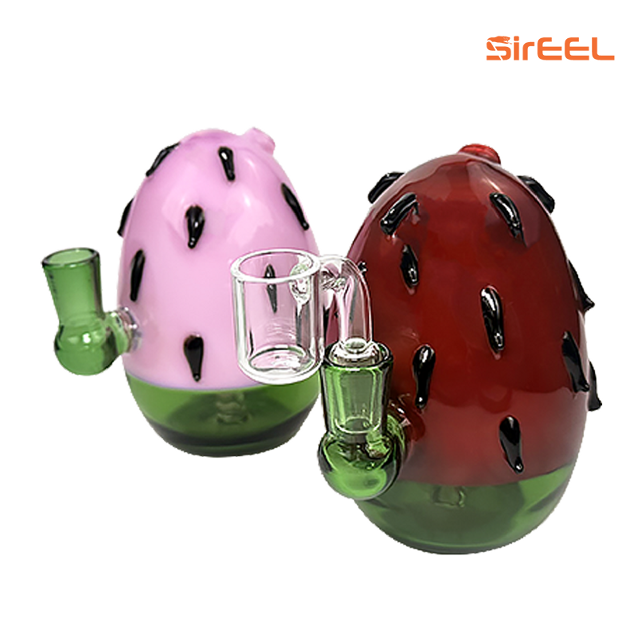 Photograph of product: SirEEL - 5" Watermelon Shape Rig - 14mm Quartz Banger Included