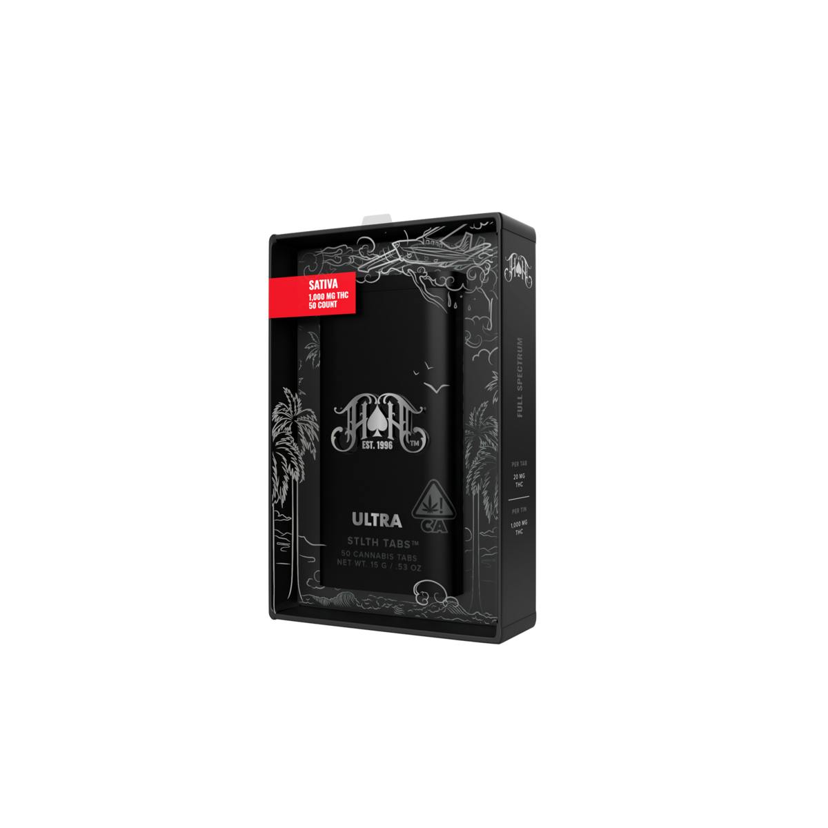 Photograph of product: HEAVY HITTERS | Oui'd 20MG TABLETS | 1000MG | 50PK