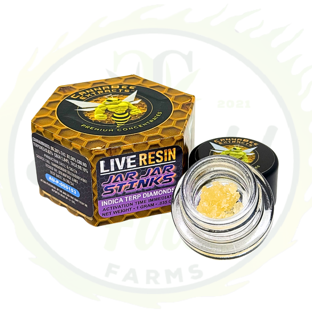 Photograph of product: Cannabee Live Resin Diamonds 1G GMO Cookies