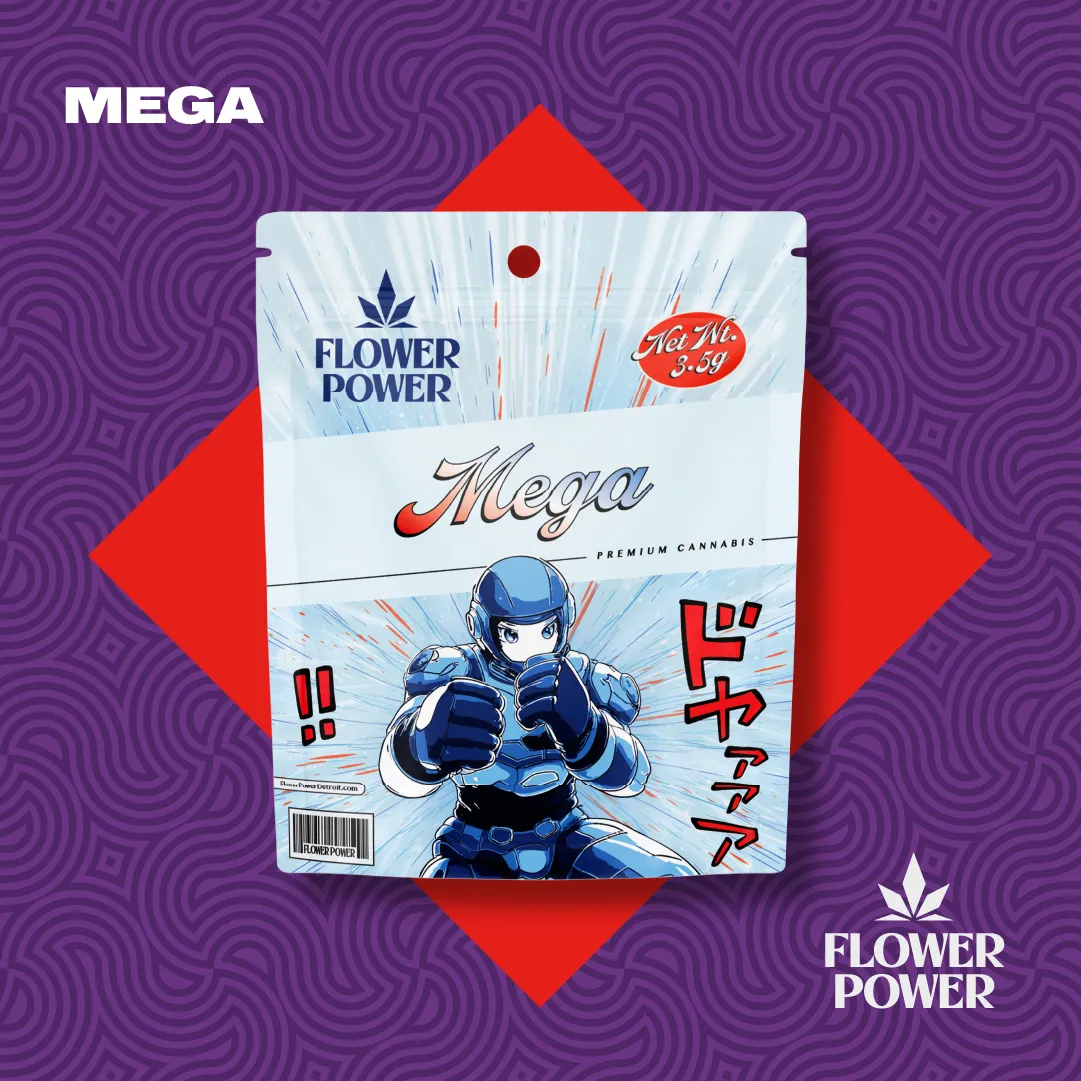 Photograph of product: Flower Power | Mega | 3.5G Bag