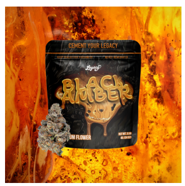 Photograph of product: Black Amber | Premium Flower | 3.5g