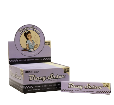 Photograph of Product: Blazy Susan - Purple Rolling Papers - King Size