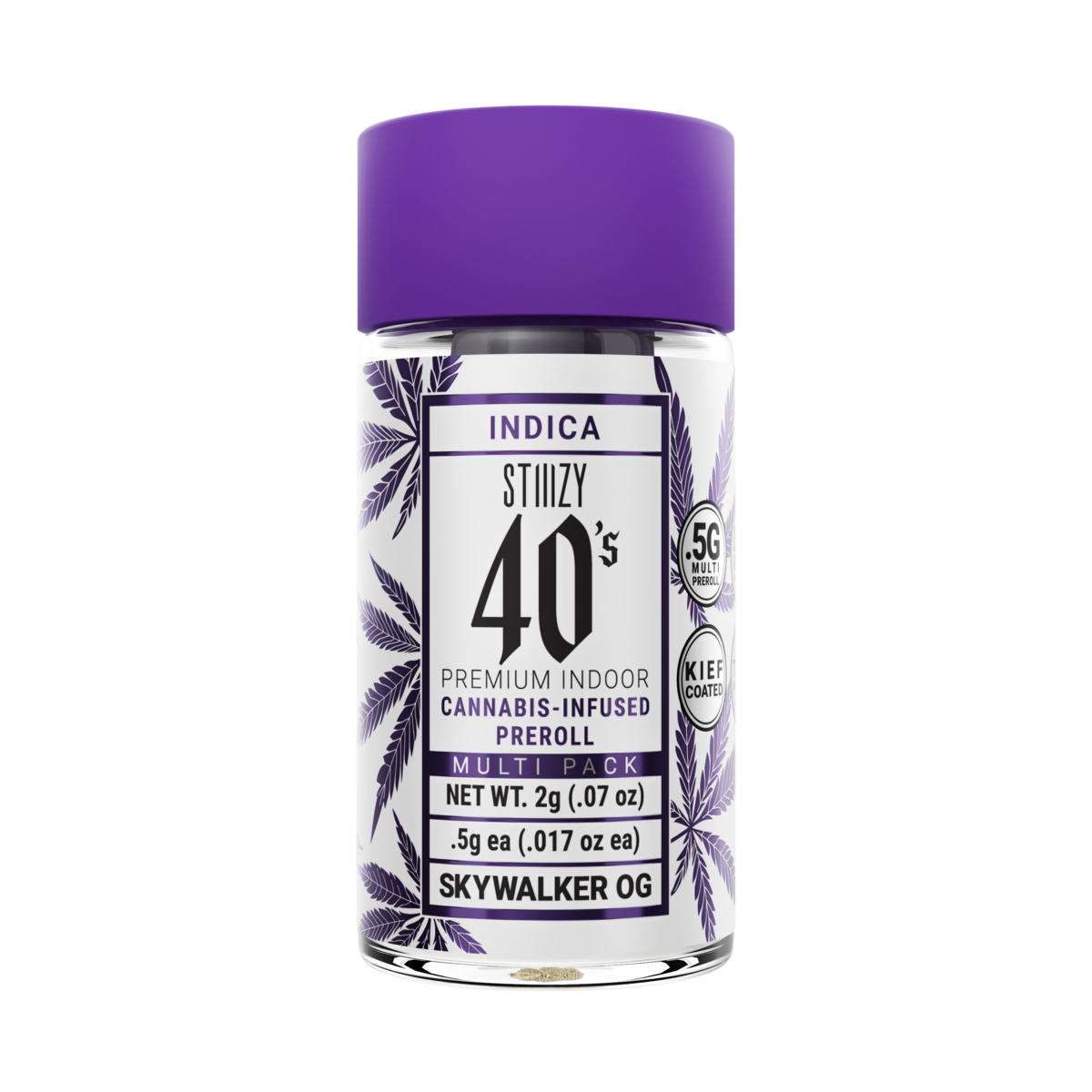 Photograph of product: STIIIZY 40's Skywalker OG Infused PR 4pk 2g