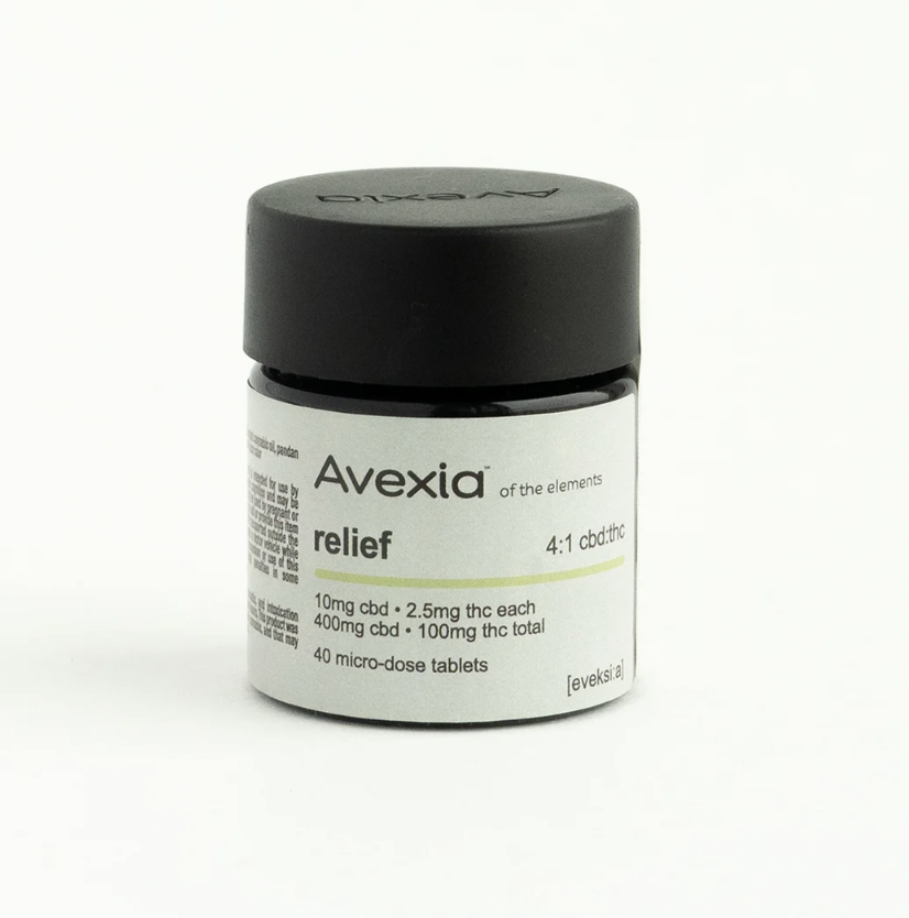 Photograph of product: Avexia 4:1 CBD:TH-oui Microdose Tablets | 40ct