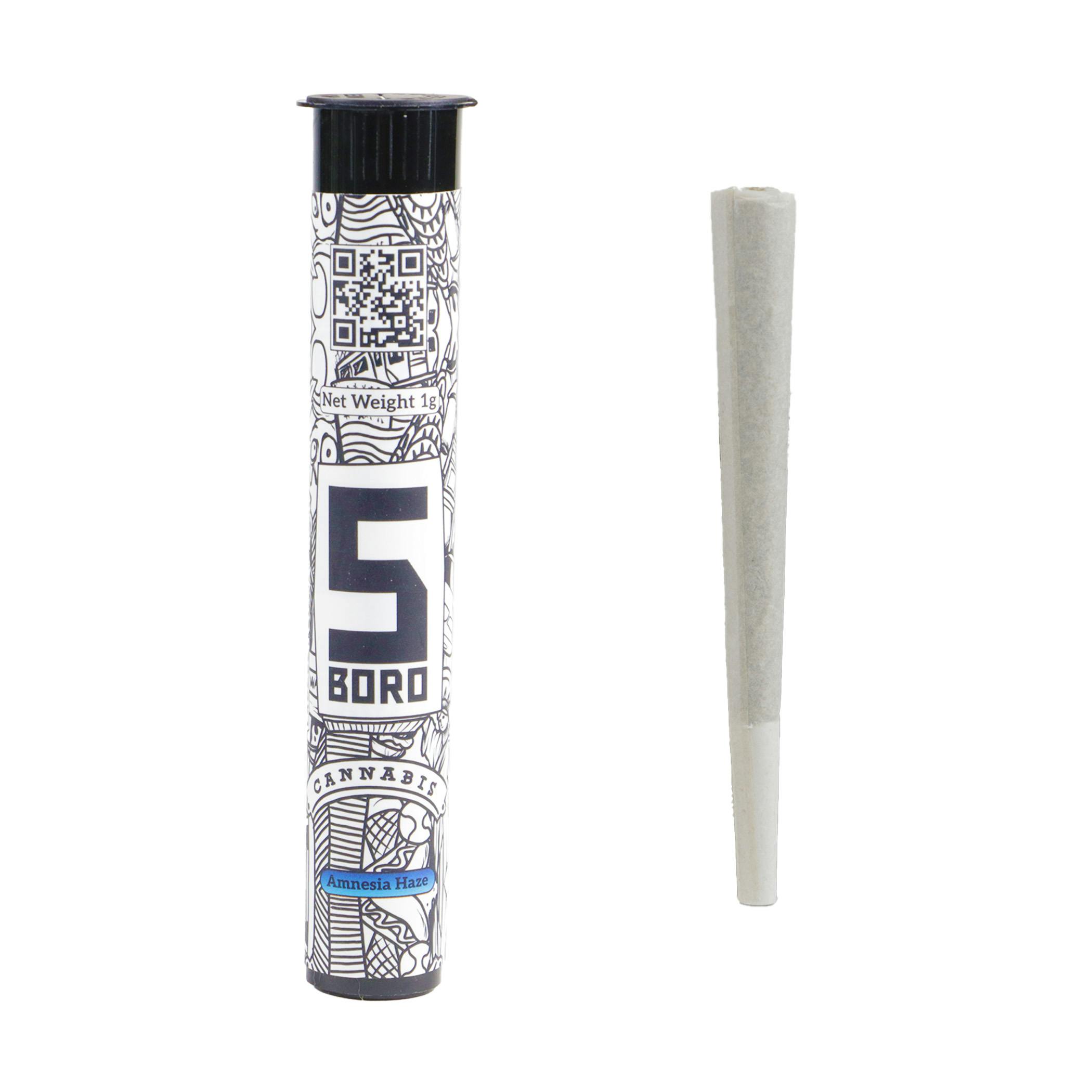 Photograph of Product: 5Boro | Amnesia Haze Pre-roll, 1g