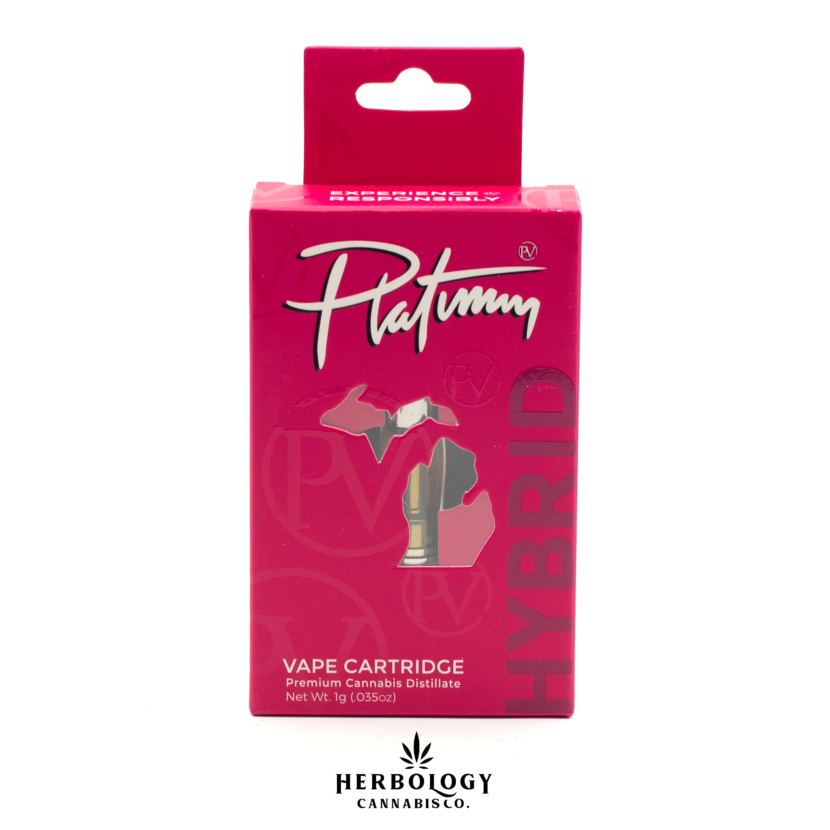 Photograph of product: Platinum Vape | Distillate 510 Cart | Garlic Cookie | 1g