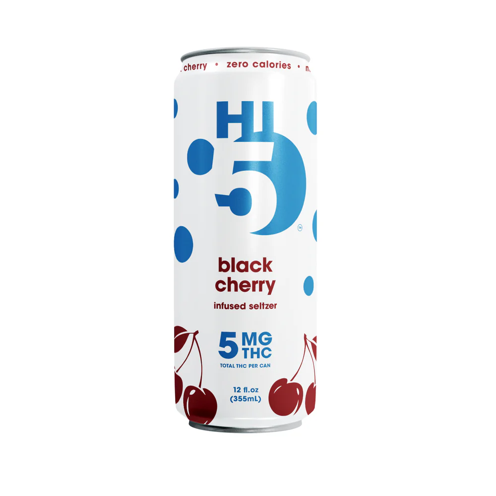 Photograph of product: Hi5 Seltzer - Black Cherry 5mg (4 Pack)