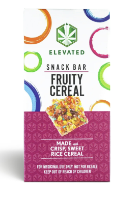 Photograph of product: Elevated - Cereal Bar - (H) - Fruity Bar - 100mg