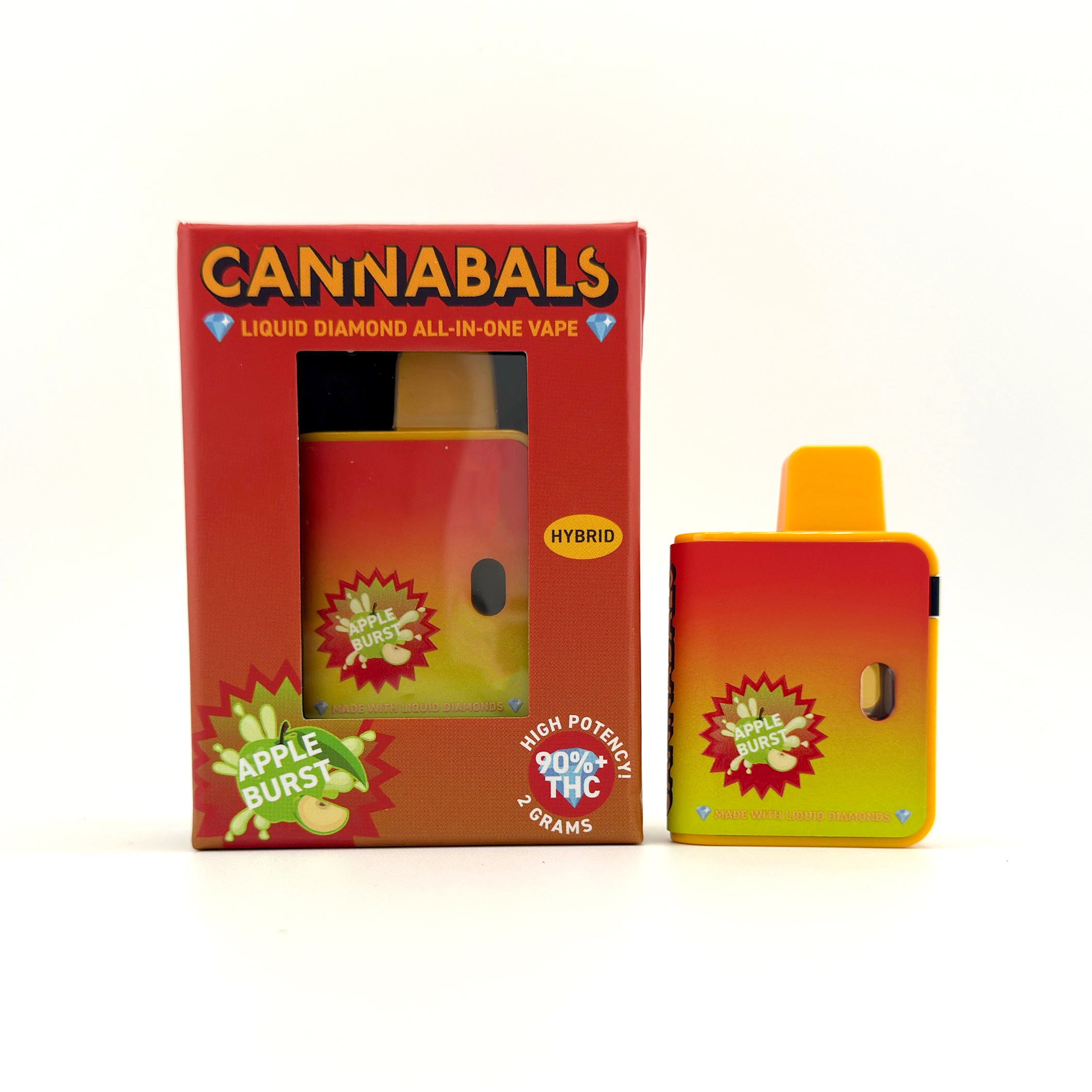 Photograph of Product: Cannabals - Apple Burst Liquid Diamonds Disposable Vape