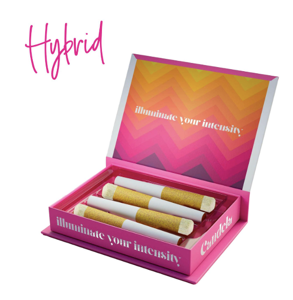 Photograph of product: Candela | Mini Donut Pre-Roll 4-Pack - 1.6g - Sherb Cream Pie x Blockberry
