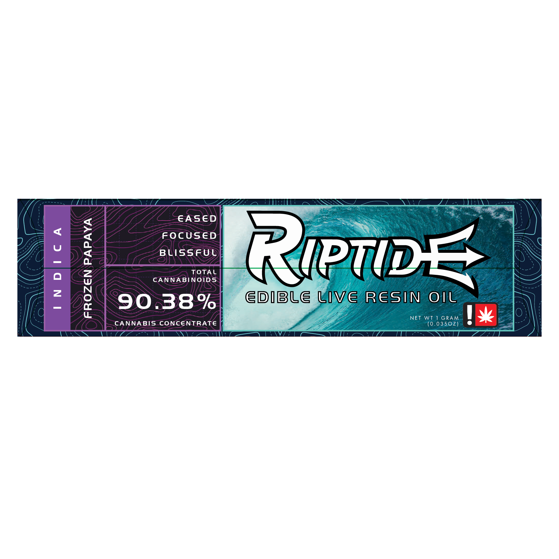 Photograph of product: Riptide > ELRO 1g > RSO > Oui'd > Papaya Cake