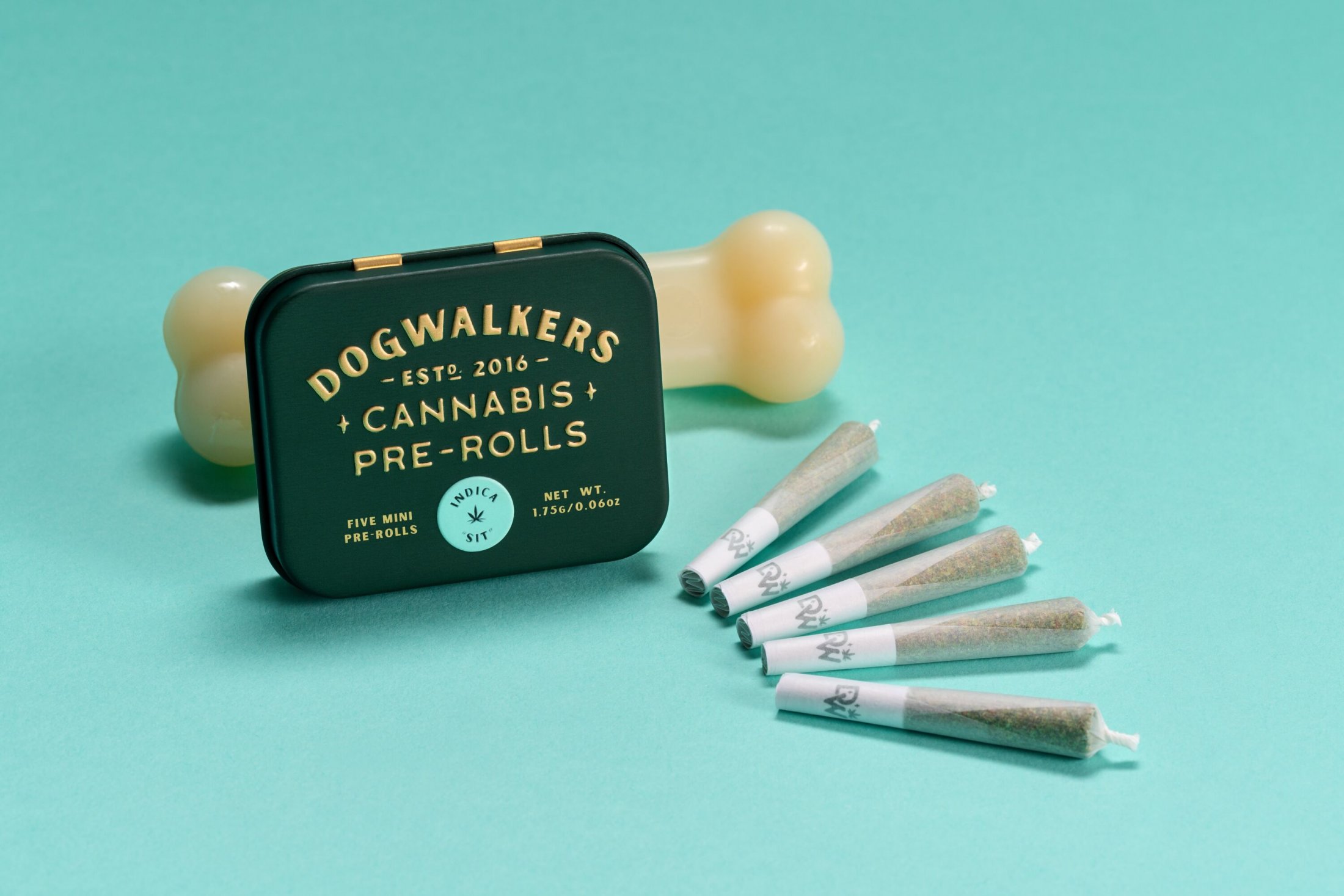 Photograph of Product: Dogwalkers Garlic Drip 5-Pack Prerolls 1.75g