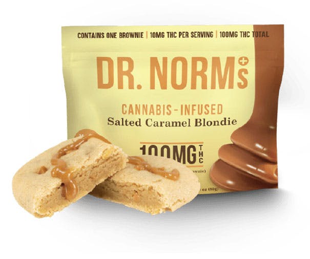 Photograph of product: 100MG Brownie Salted Caramel - Salted Caramel