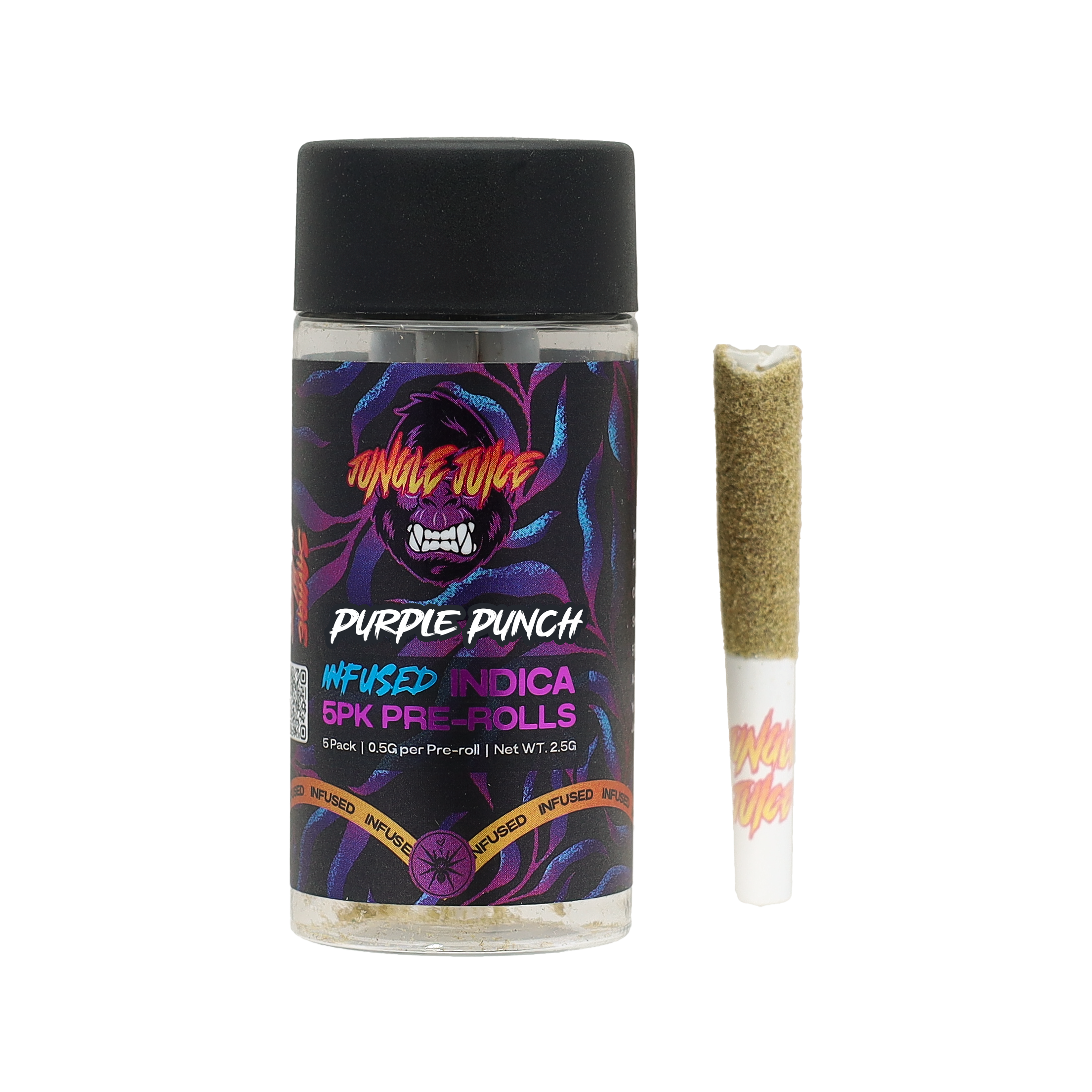 Photograph of product: Purple Punch 5pk Infused Pre-Rolls