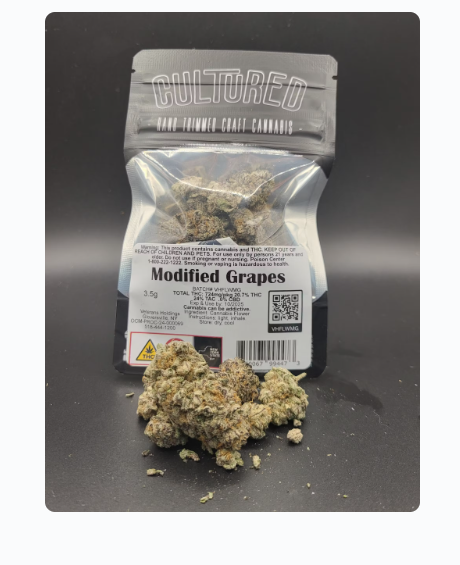 Photograph of product: Cultured | Modified Grapes | Whole Flower | 3.5G
