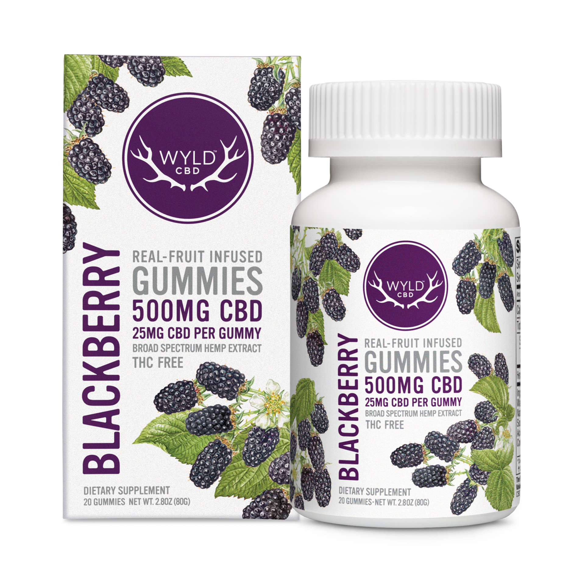 Photograph of product: CBD Gummies - Blackberry 20pk
