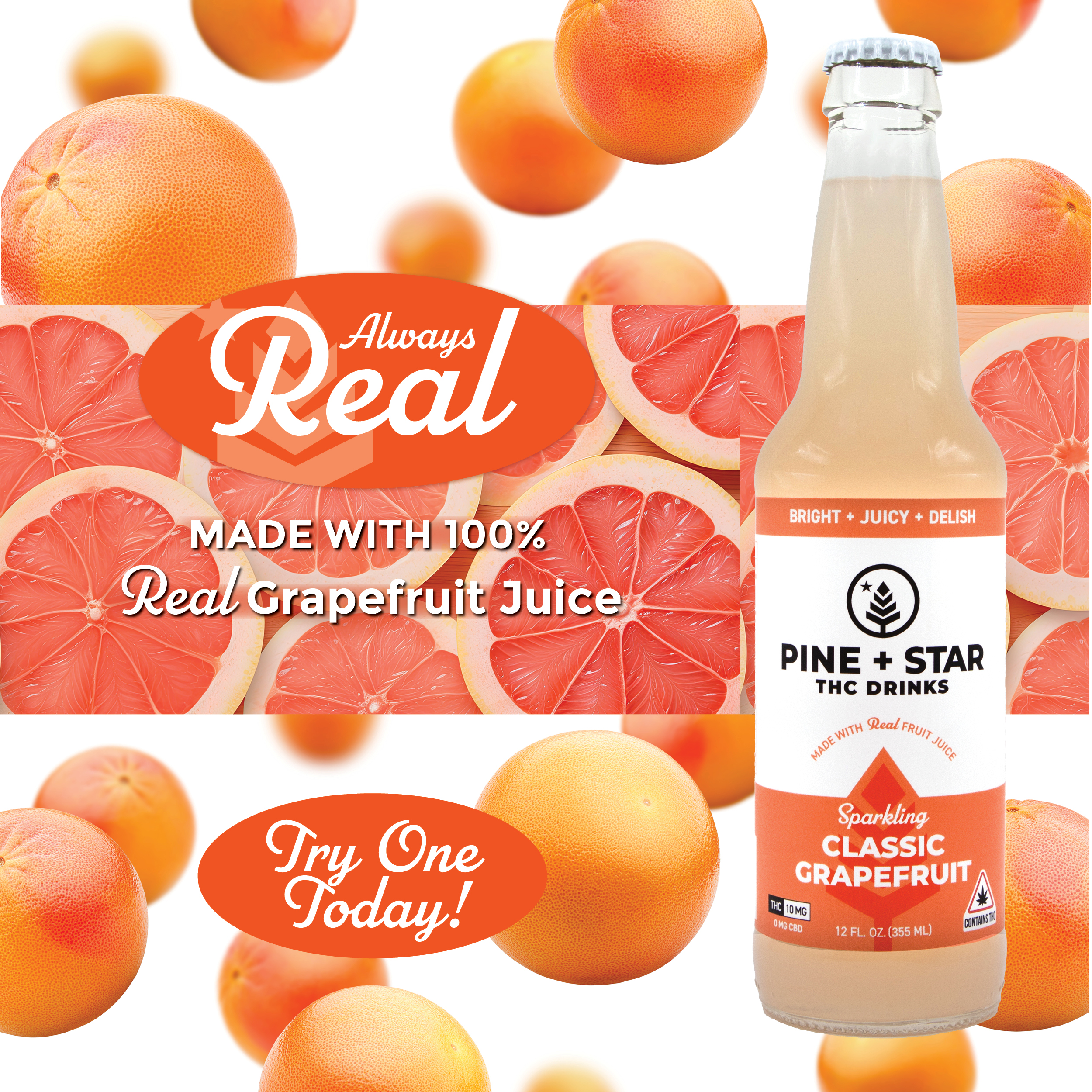Photograph of product: Classic Grapefruit - 10mg/1pk
