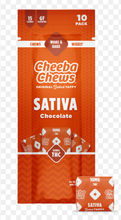 Photograph of product: Cheeba Chews - Chocolate Taffy (S) - 100mg