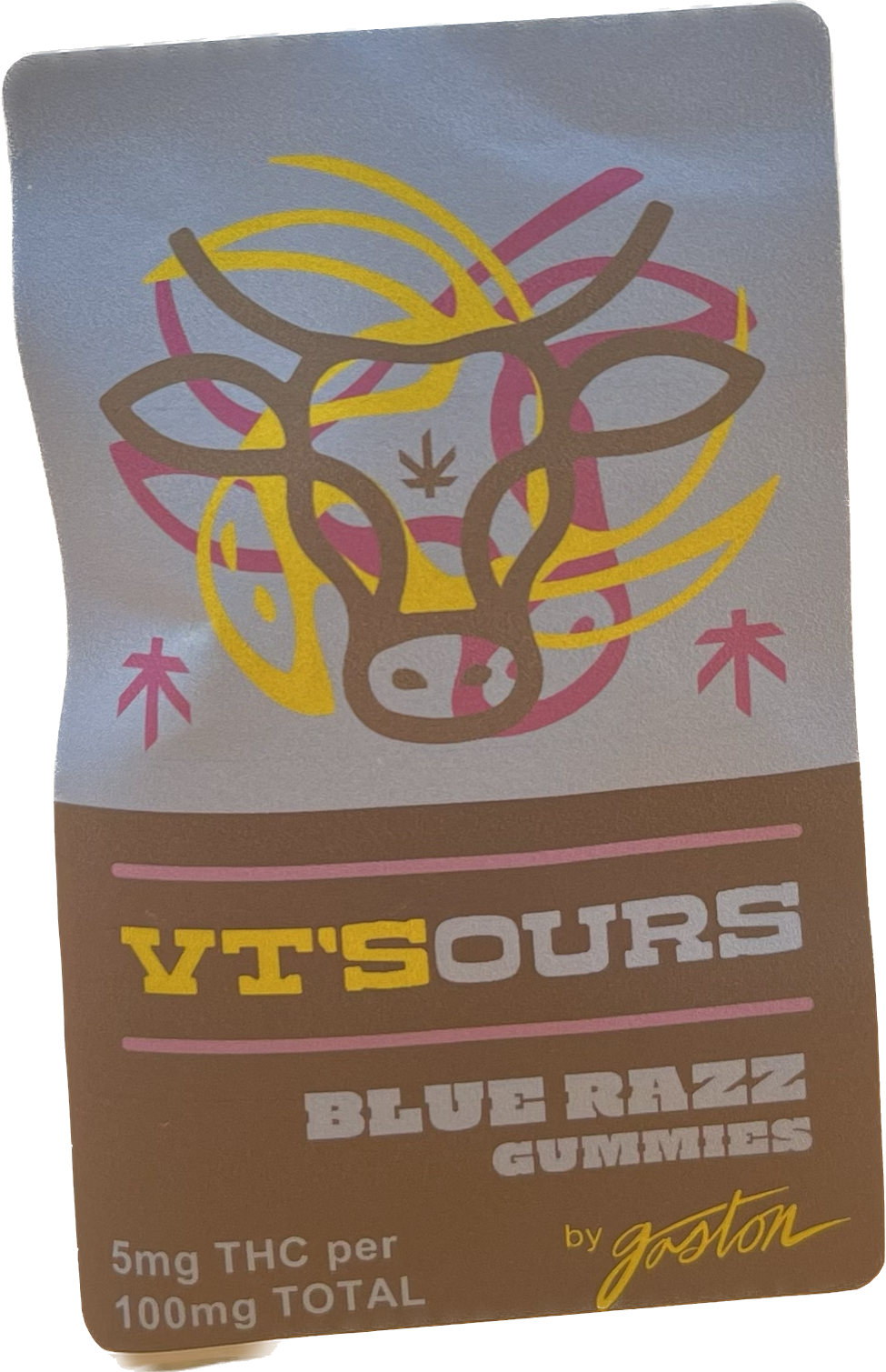 Photograph of product: Gaston Vt'Sours Blue Razz Gummies