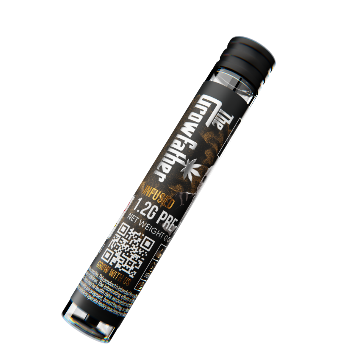 Photograph of product: Pre-Roll | Moonrock Infused | White Widow X Strawberry Cough | 1.2g