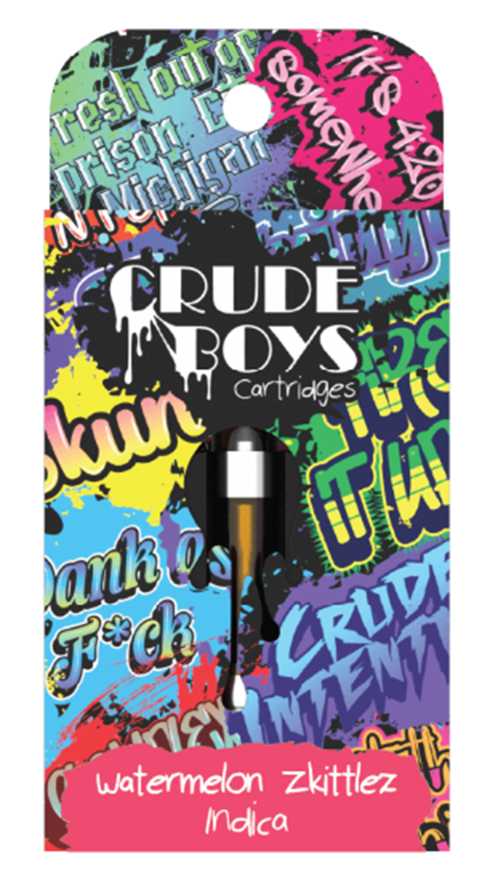 Photograph of product: CRUDE BOYS | WATERMELON Z | Oui'd | 510 CARTRIDGE | REC