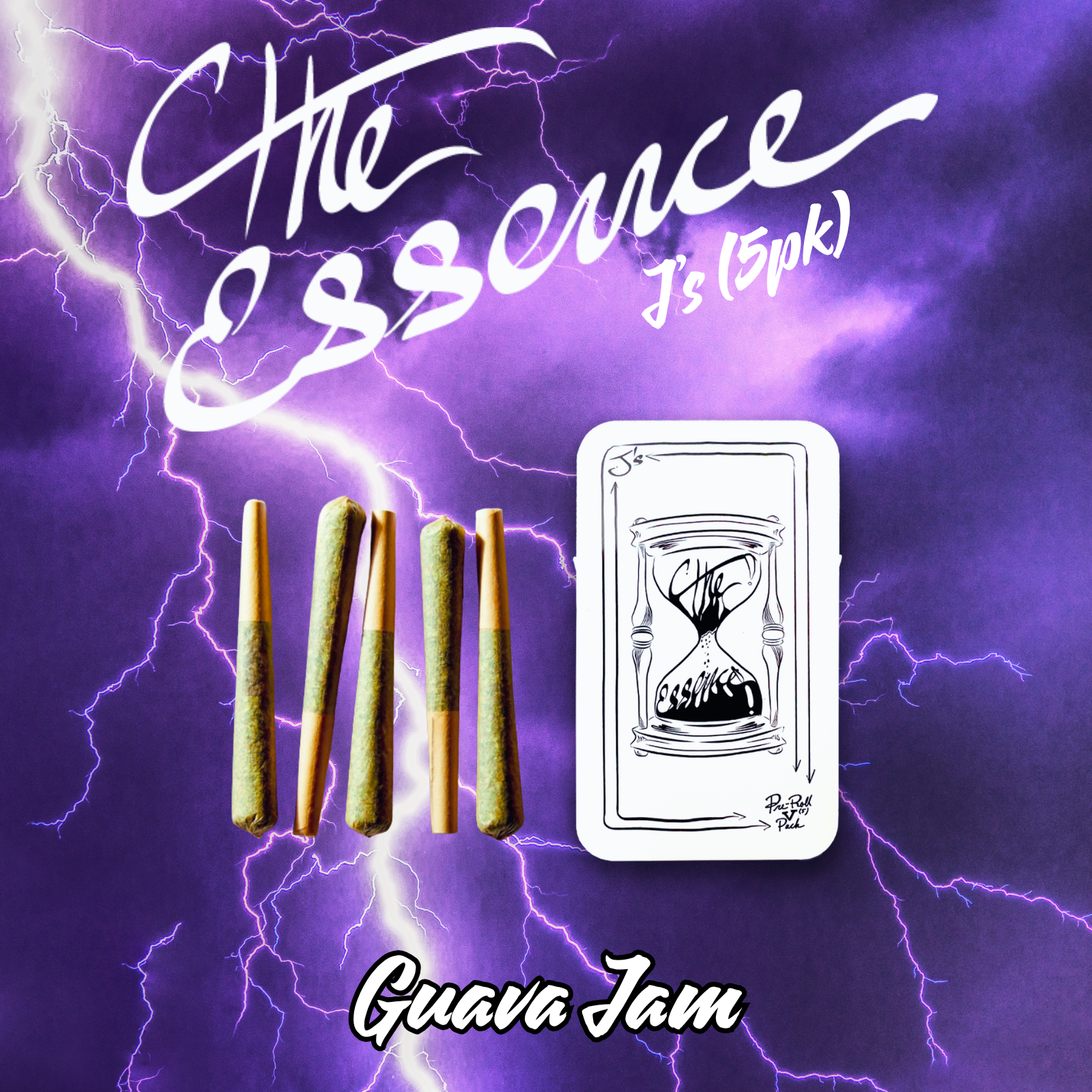 Photograph of product: (the) Essence J's 5pk | Guava Jam (Hybrid)