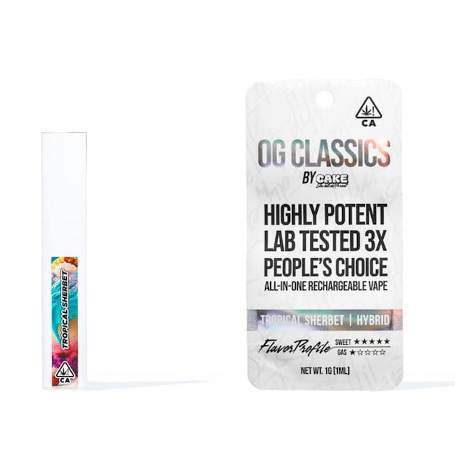 Photograph of product: Tropical Sherbet | 1g AIO OG Classic - 