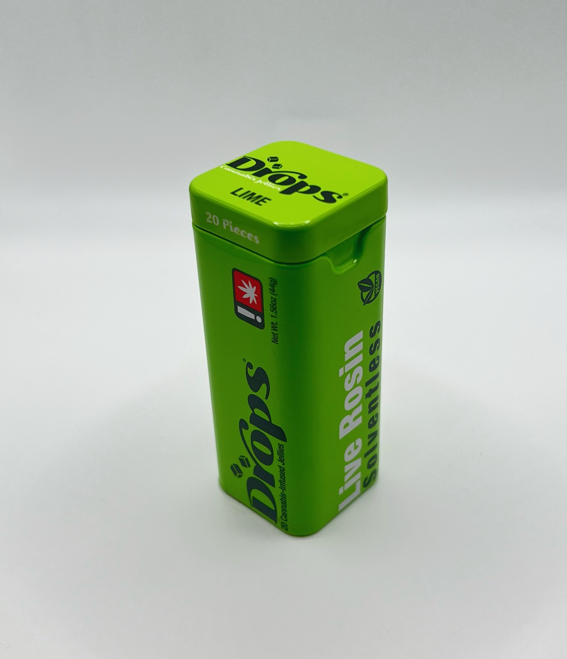 Photograph of product: Drops | Lime | TH-oui | 100mg Gummy 20pk