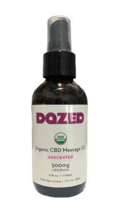 Photograph of product: Organic CBD Massage Oil - 500mg