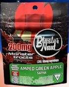 Photograph of product: Monster Xtracts Blasternaut Gummies 200mg Amped Green Apple