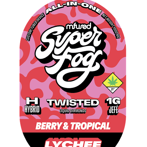 Photograph of product: Mfused - Lychee Lyfe TWISTED Disposable