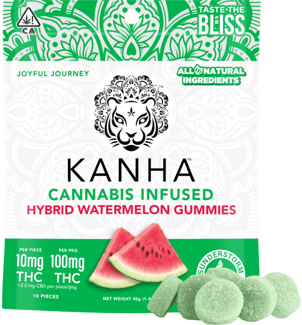 Photograph of product: 100MG Gummies Classic Watermelon - Watermelon