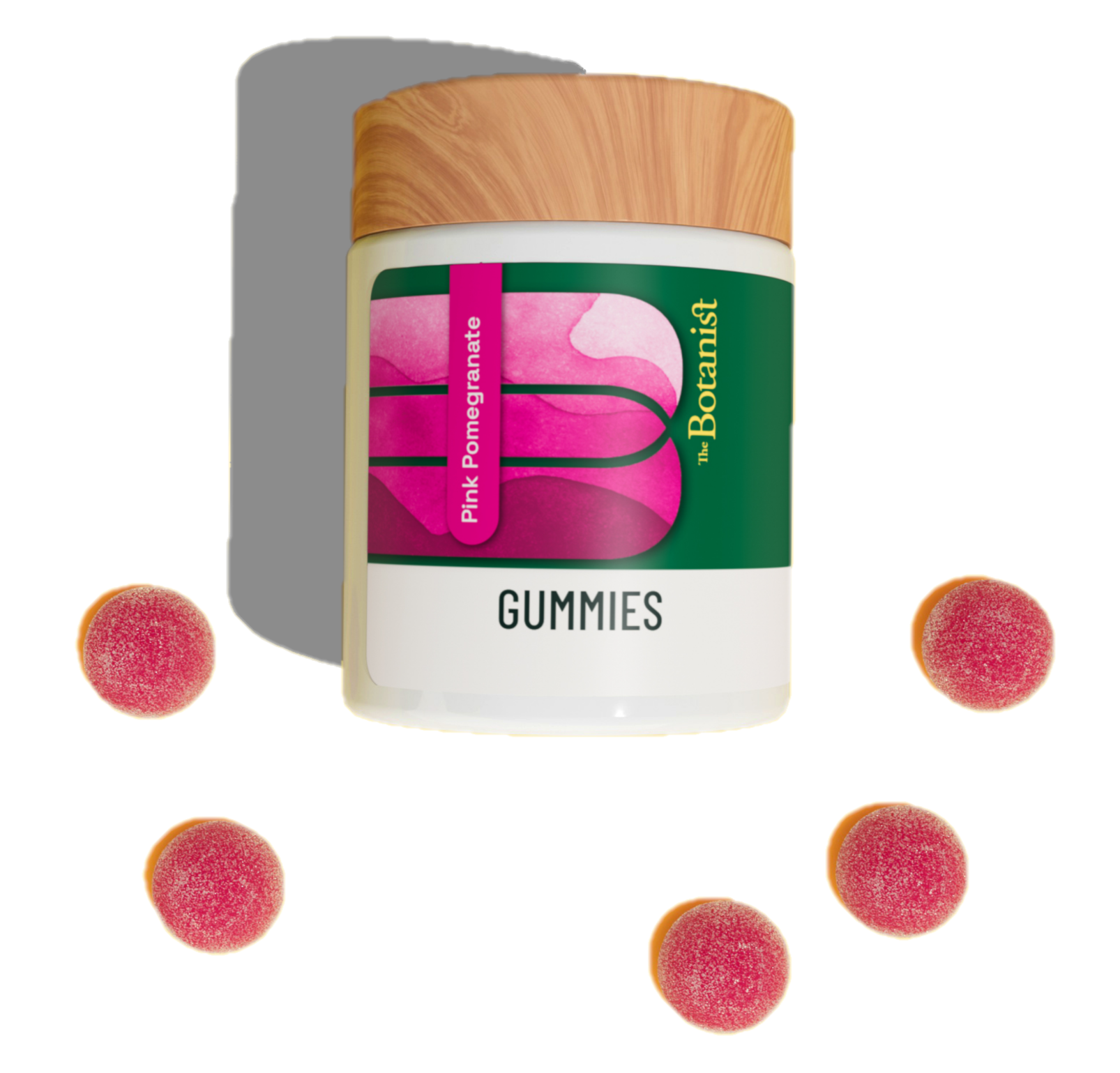 Photograph of product: Botanist. | Pink Pomegranate (H) | 10mg x 10ct Gummies