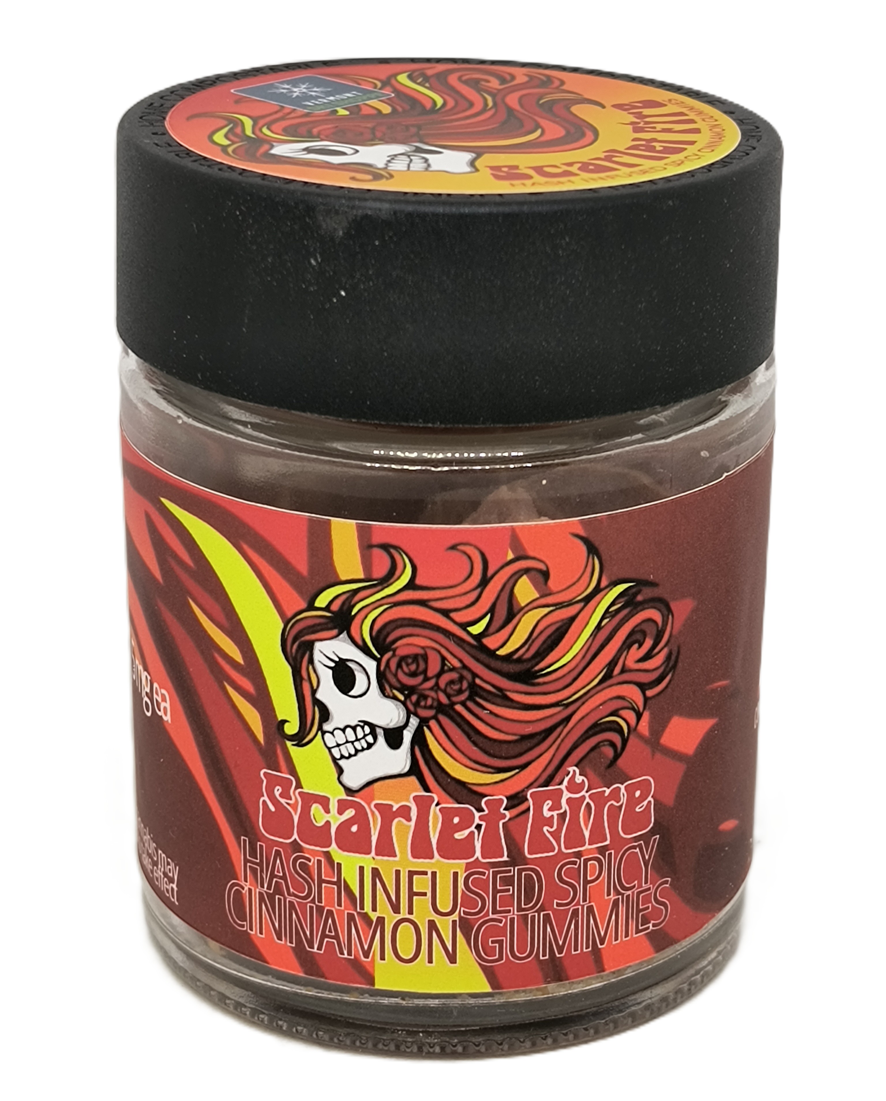 Photograph of Product: Scarlet Fire Hash Rosin Cinnamon Gummies | 100mg THC | Vermont Ski Shoppe