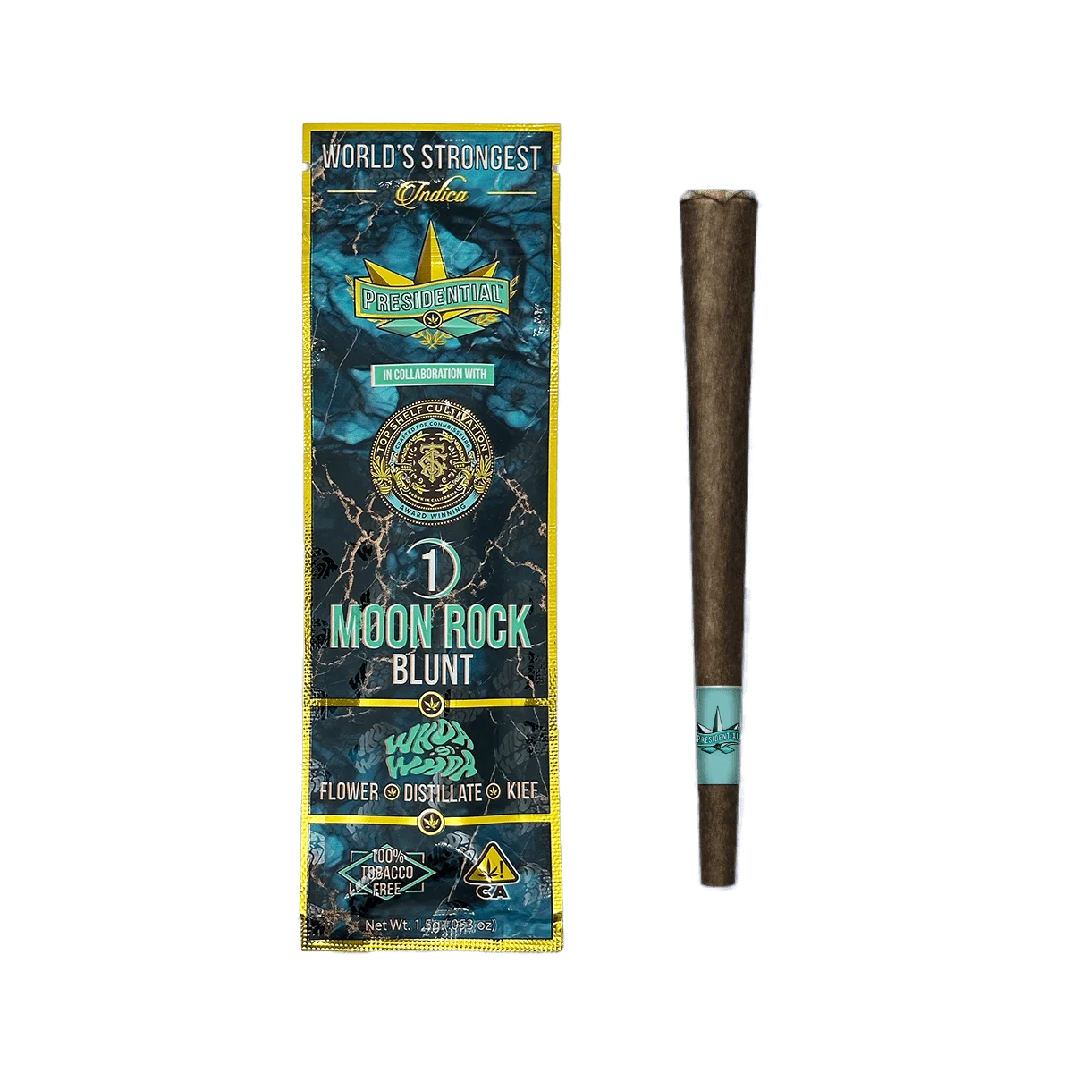 Photograph of product: Presidential x Top Shelf Cultivation - Whoa Si Whoa - Moon Rock Blunt