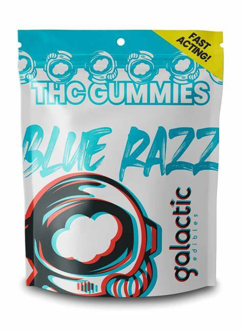 Photograph of product: Blue Razz Gummies - Fast Acting - 5mg/piece (20 pack)