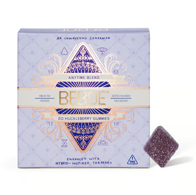 Photograph of product: Anytime Blend Huckleberry Gummies 5mg x 20ct