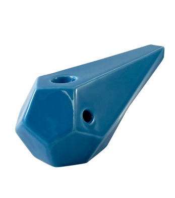 Photograph of product: BRNT Designs Prism Ceramic Hand Pipe (Blue Sky)