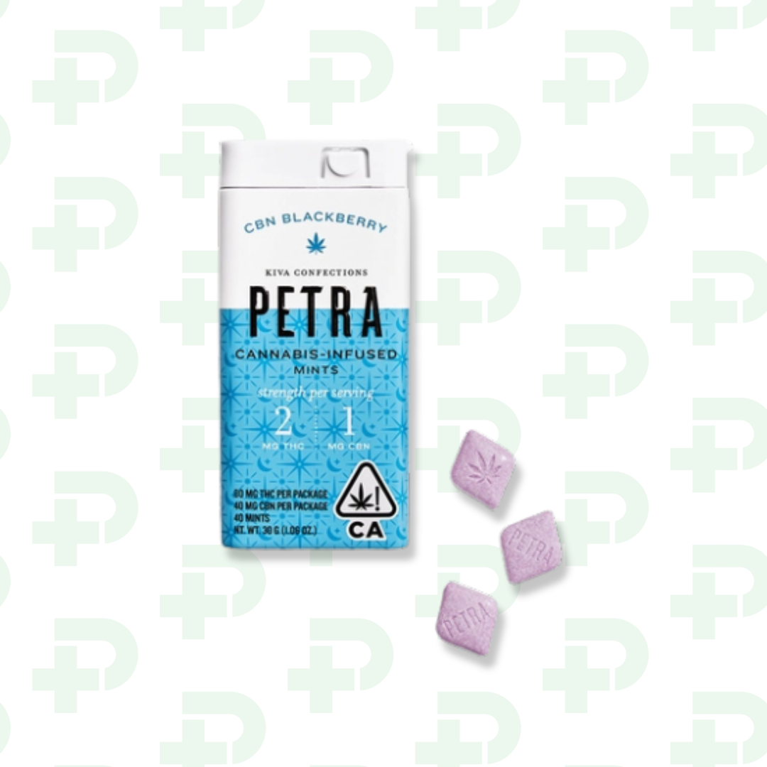 Photograph of product: Petra Mints 100mg - Blackberry CBN