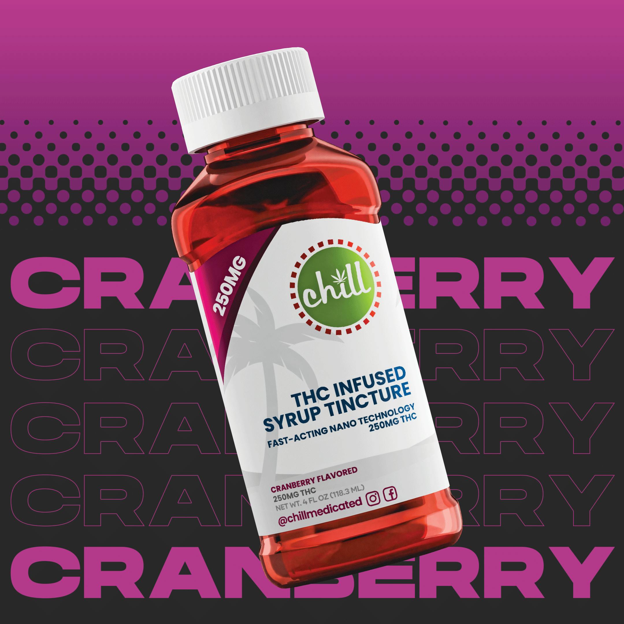 Photograph of product: Chill Syrup Cranberry | 500MG